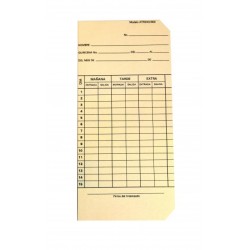 Tarjeta checadora mensual para reloj ATR240