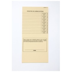 Tarjeta checadora semanal T-5