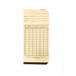 Tarjeta checadora quincenal vertical T-2