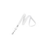 Cordón blanco con gancho metálico para gafete