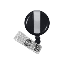 Portagafete Retractil Negro (Yoyo)