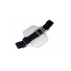 Banda de elástico, para portagafete de brazo, negra